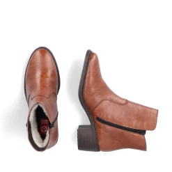 Women'S Ankle Boots Copper Brown Ladies Ankle Boots & Boots