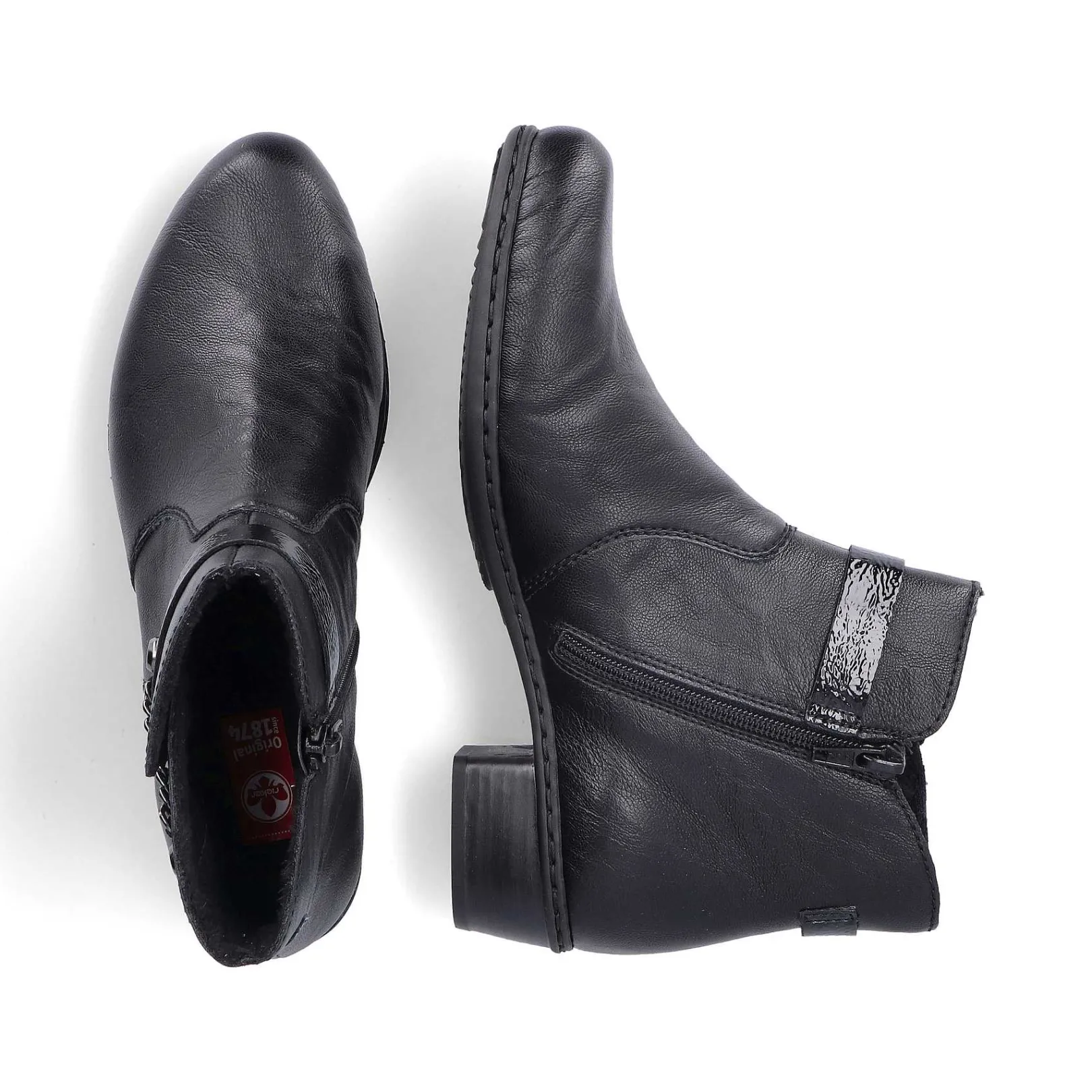 Hot Women'S Ankle Boots Jet Black Ladies Ankle Boots & Boots