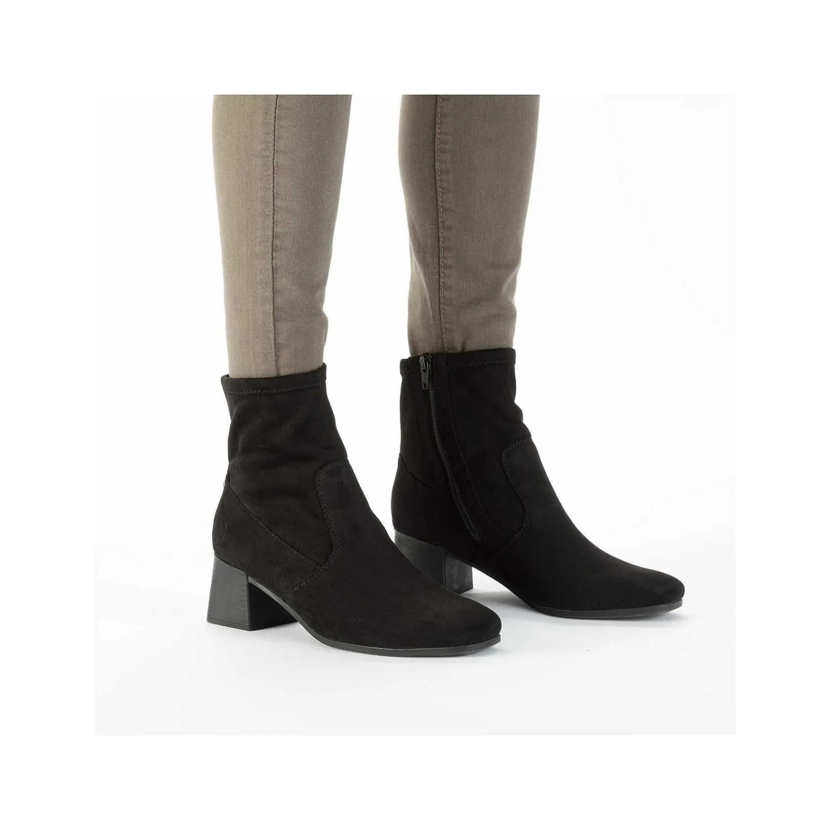 Outlet Women'S Ankle Boots Jet Black Ladies Ankle Boots & Boots
