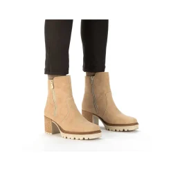 Sale Women'S Ankle Boots Sand Beige Ladies Ankle Boots & Boots