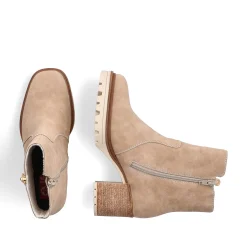 Sale Women'S Ankle Boots Sand Beige Ladies Ankle Boots & Boots
