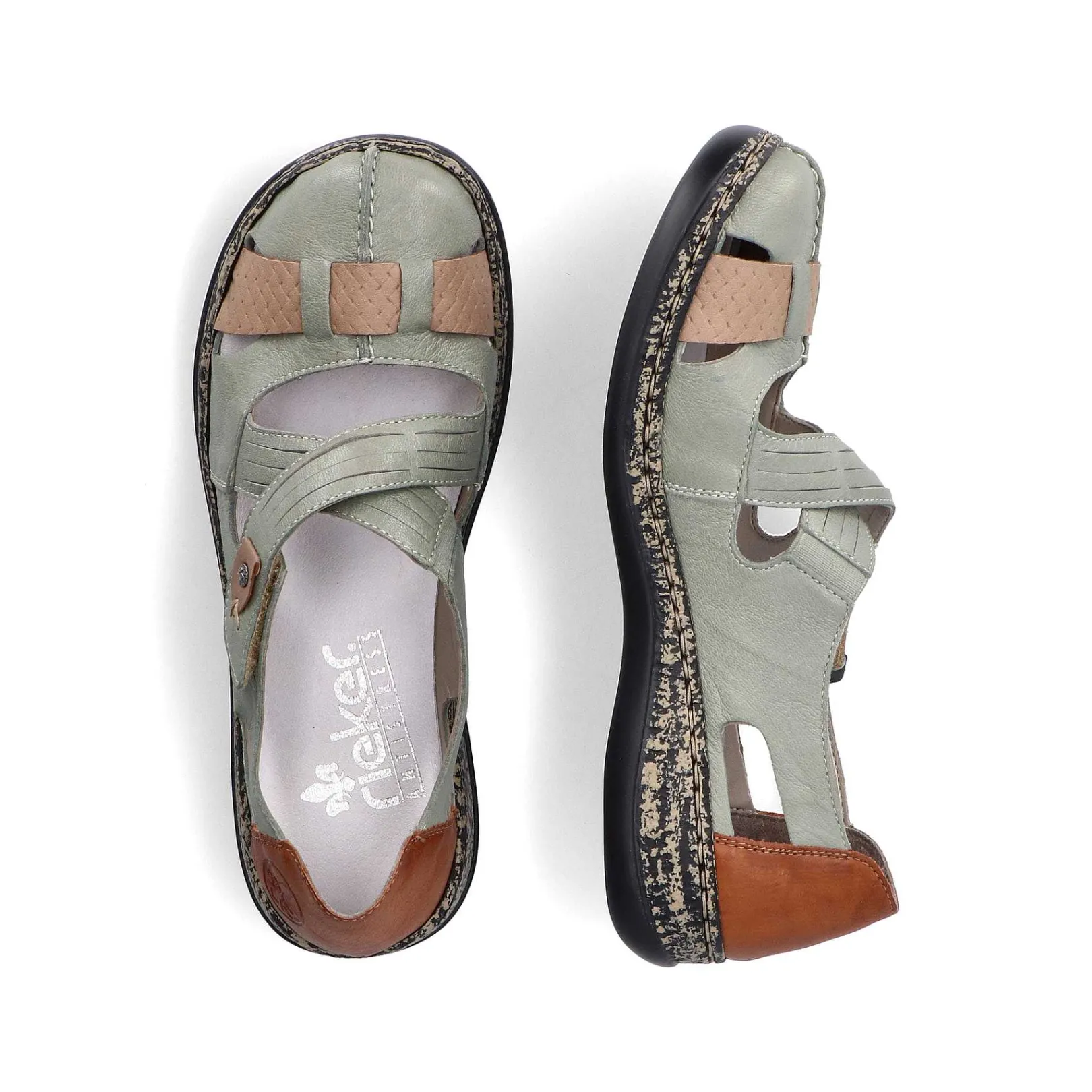 Women'S Ballerinas Mint Green Ladies Low Shoes & Slippers