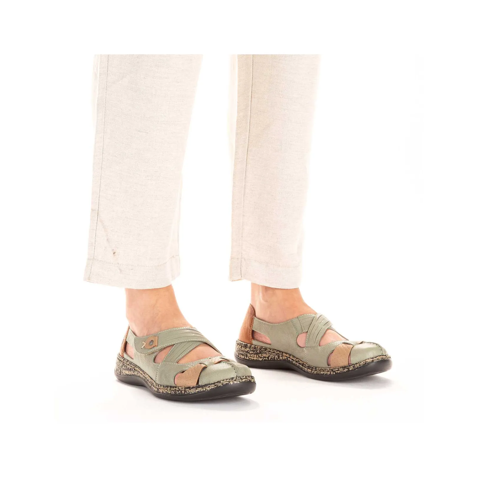 Women'S Ballerinas Mint Green Ladies Low Shoes & Slippers