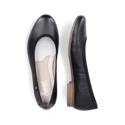 Online Women'S Ballerinas Glossy Black Ladies Low Shoes & Slippers
