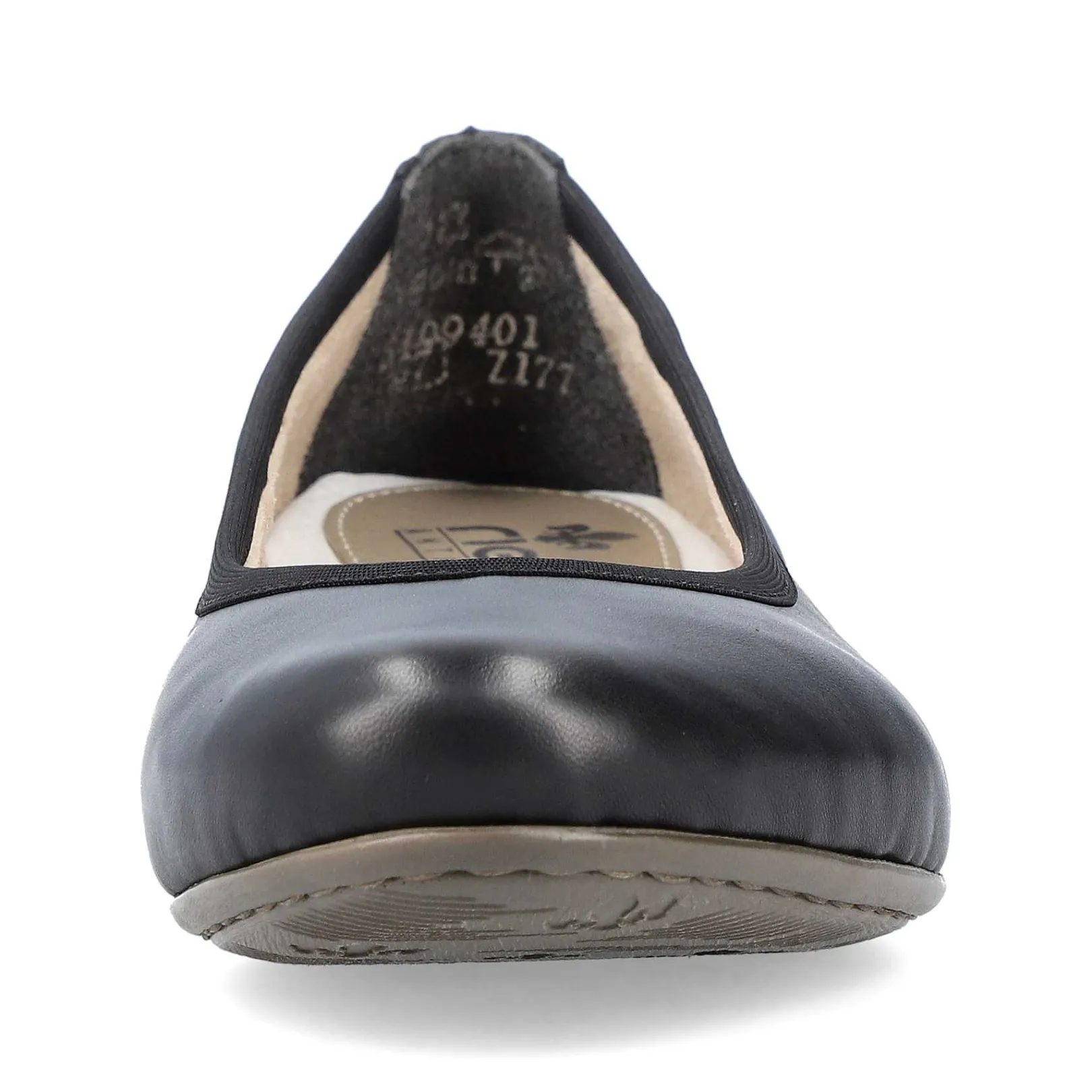 Online Women'S Ballerinas Glossy Black Ladies Low Shoes & Slippers