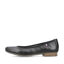 Online Women'S Ballerinas Glossy Black Ladies Low Shoes & Slippers