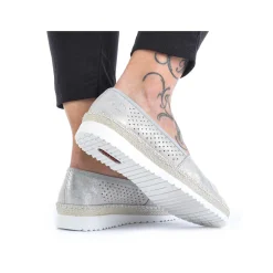 Women'S Ballerinas Silver Ladies Low Shoes & Slippers