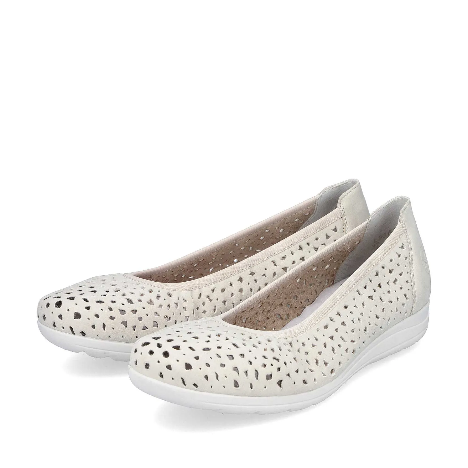 New Women'S Ballerinas Light Beige Ladies Low Shoes & Slippers