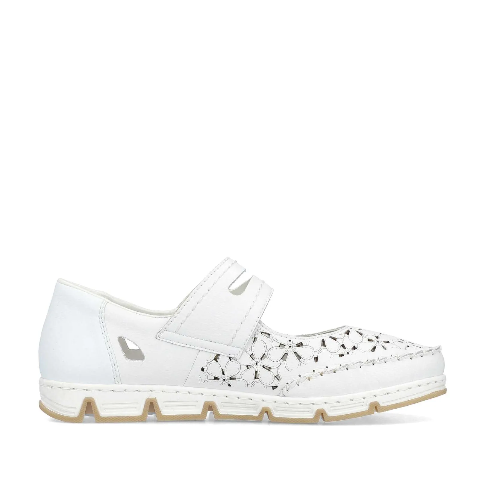 Clearance Women'S Ballerinas Pure White Ladies Low Shoes & Slippers