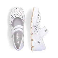 Clearance Women'S Ballerinas Pure White Ladies Low Shoes & Slippers