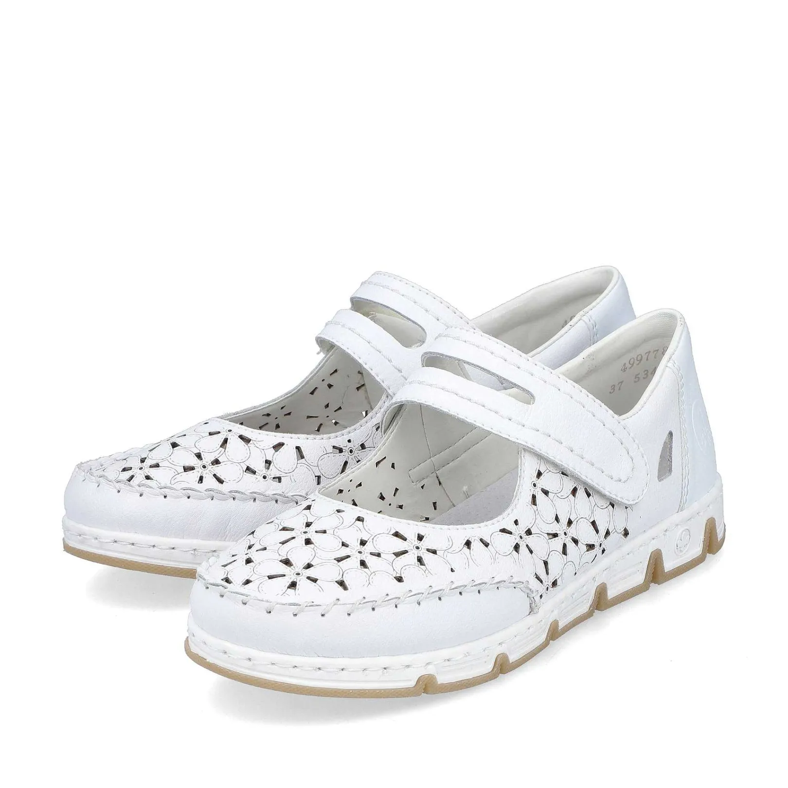 Clearance Women'S Ballerinas Pure White Ladies Low Shoes & Slippers