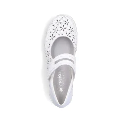 Clearance Women'S Ballerinas Pure White Ladies Low Shoes & Slippers