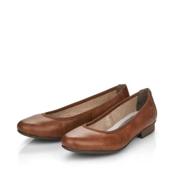 Outlet Women'S Ballerinas Chestnut Brown Ladies Low Shoes & Slippers