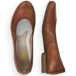 Outlet Women'S Ballerinas Chestnut Brown Ladies Low Shoes & Slippers