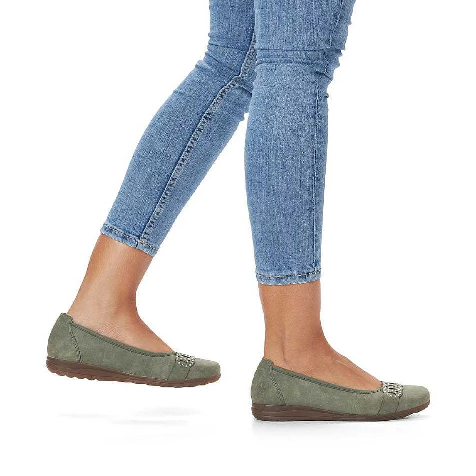 Women'S Ballerinas Mint Green Ladies Low Shoes & Slippers