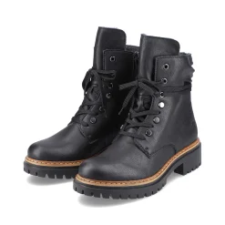 Clearance Women'S Biker Boots Jet Black Ladies Ankle Boots & Boots