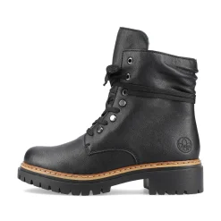 Clearance Women'S Biker Boots Jet Black Ladies Ankle Boots & Boots