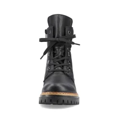 Clearance Women'S Biker Boots Jet Black Ladies Ankle Boots & Boots