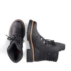 Clearance Women'S Biker Boots Jet Black Ladies Ankle Boots & Boots