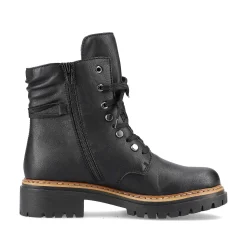 Clearance Women'S Biker Boots Jet Black Ladies Ankle Boots & Boots