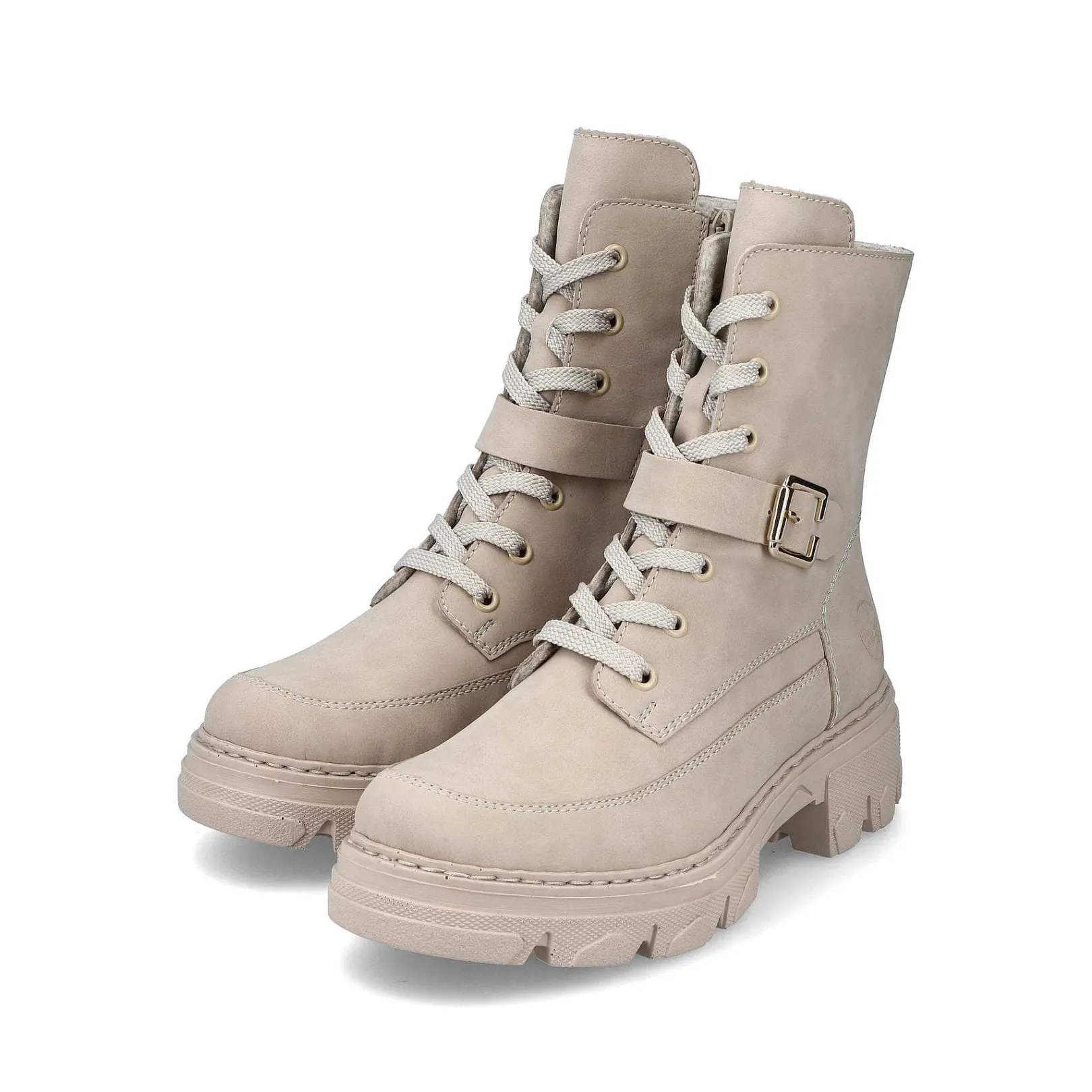 Hot Women'S Biker Boots Champagne Ladies Ankle Boots & Boots