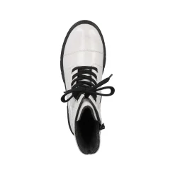 Sale Women'S Biker Boots Pure White Ladies Ankle Boots & Boots