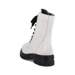 Sale Women'S Biker Boots Pure White Ladies Ankle Boots & Boots