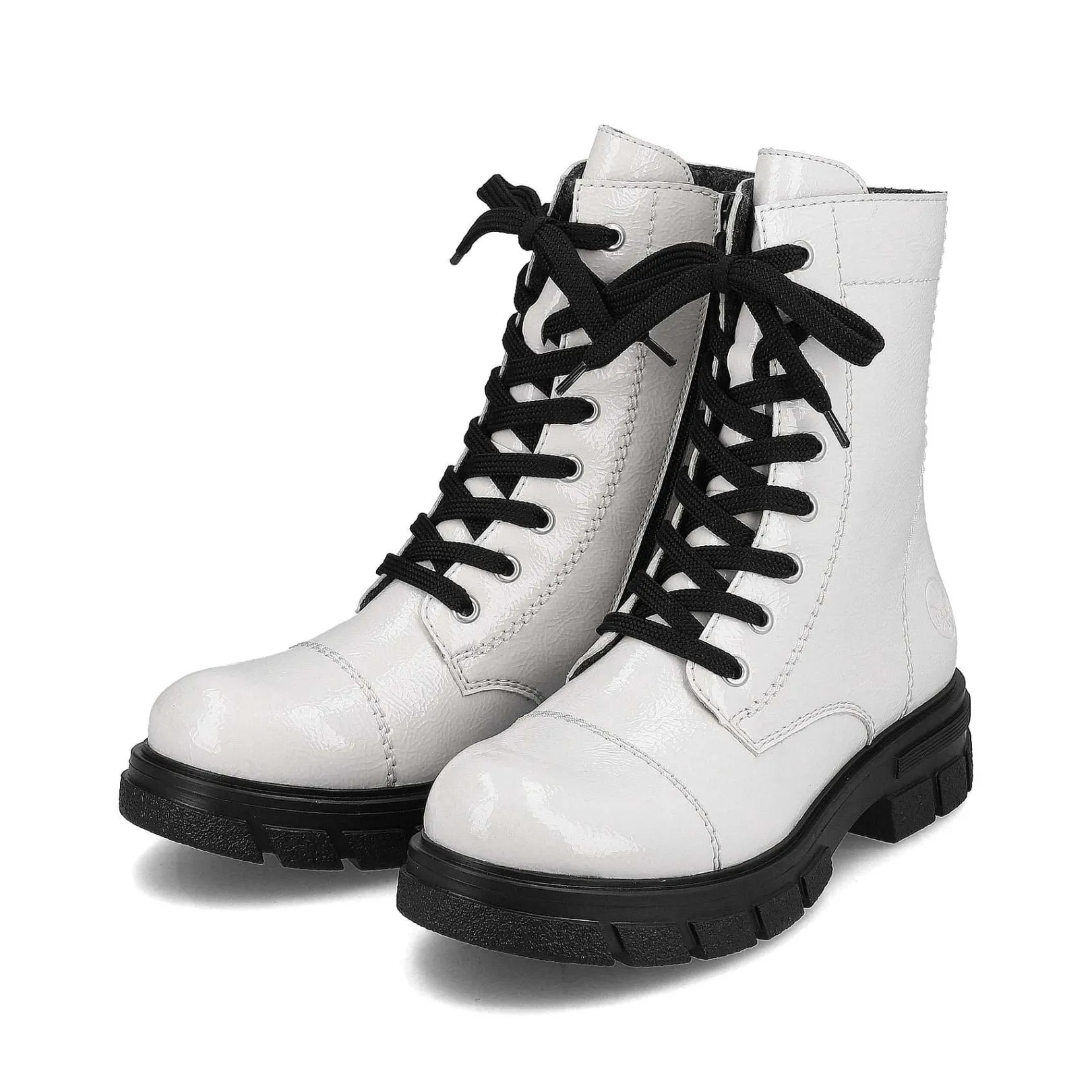 Sale Women'S Biker Boots Pure White Ladies Ankle Boots & Boots