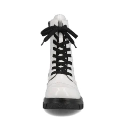 Sale Women'S Biker Boots Pure White Ladies Ankle Boots & Boots