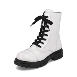 Sale Women'S Biker Boots Pure White Ladies Ankle Boots & Boots
