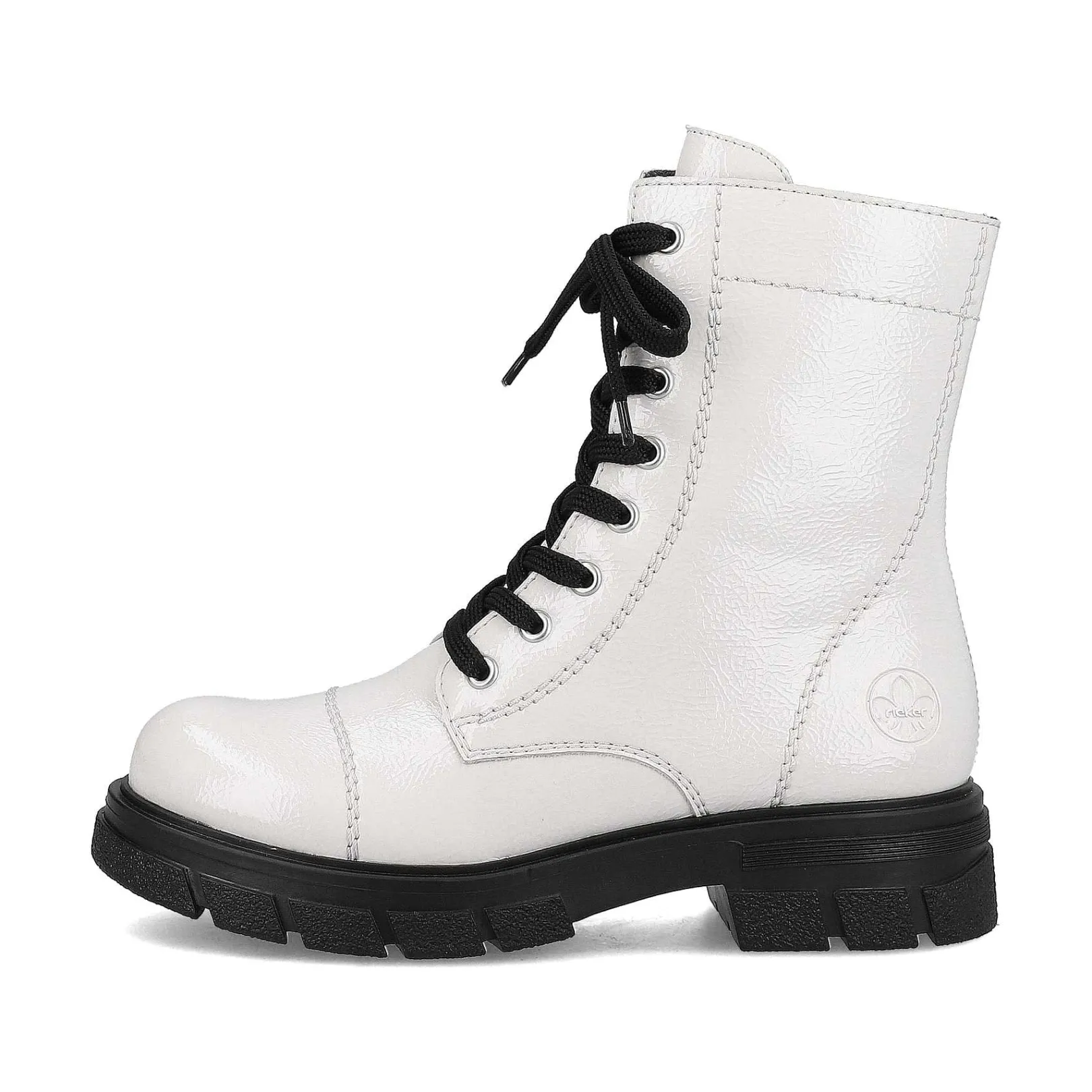 Sale Women'S Biker Boots Pure White Ladies Ankle Boots & Boots