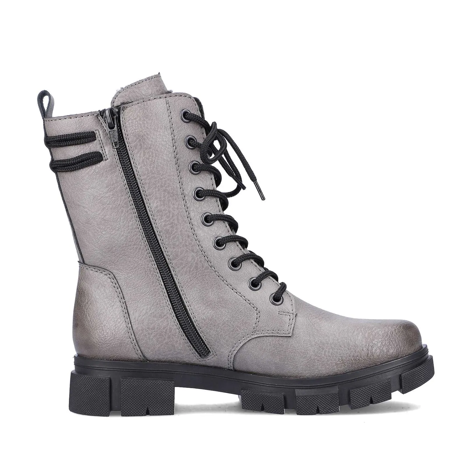 Outlet Women'S Biker Boots Granite Gray Ladies Ankle Boots & Boots
