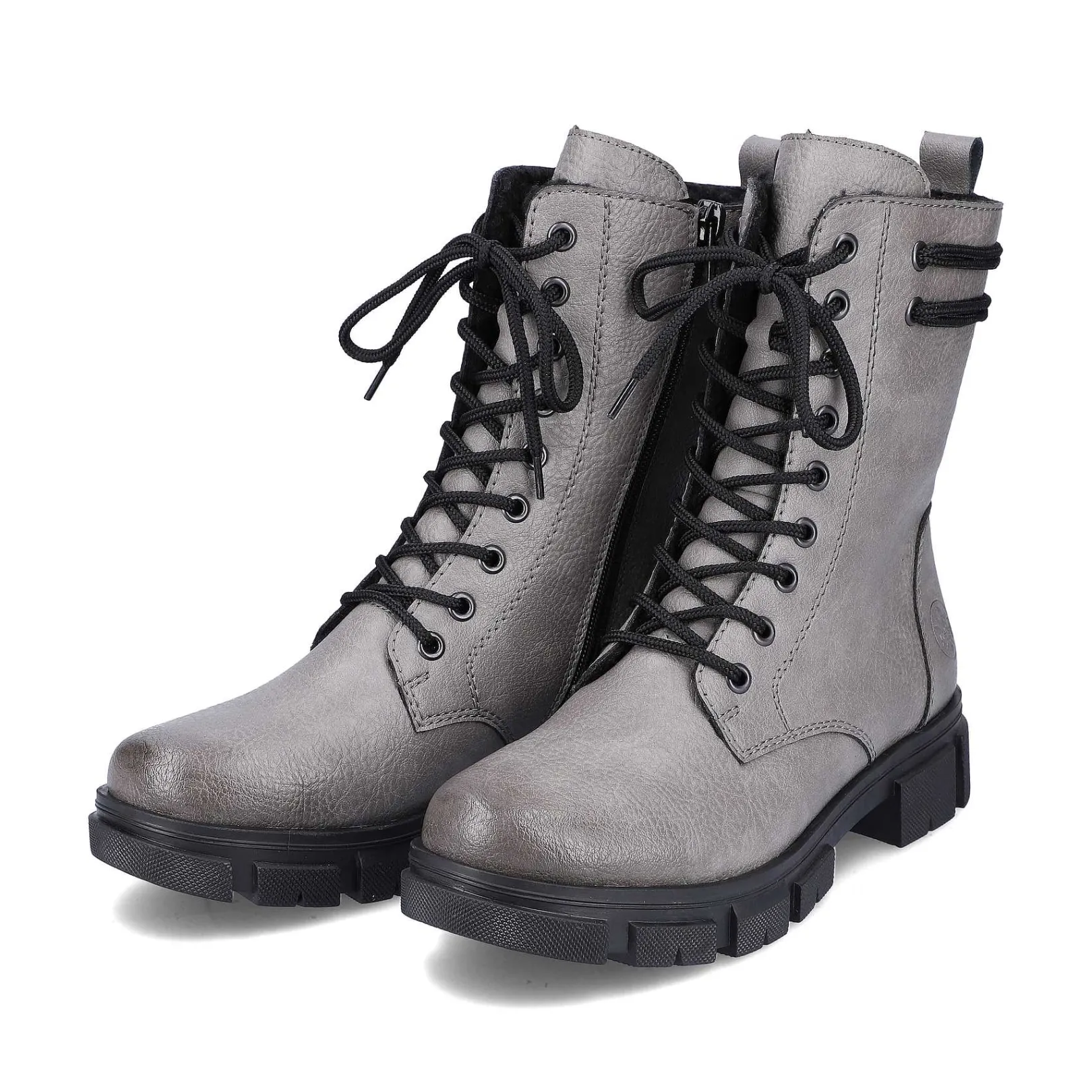 Outlet Women'S Biker Boots Granite Gray Ladies Ankle Boots & Boots