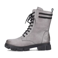Outlet Women'S Biker Boots Granite Gray Ladies Ankle Boots & Boots