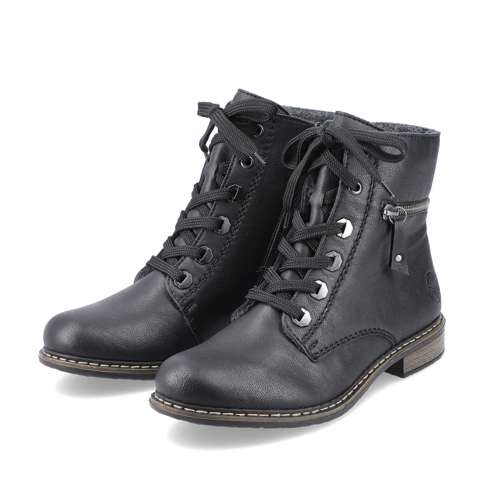 Best Women'S Biker Boots Jet Black Ladies Ankle Boots & Boots