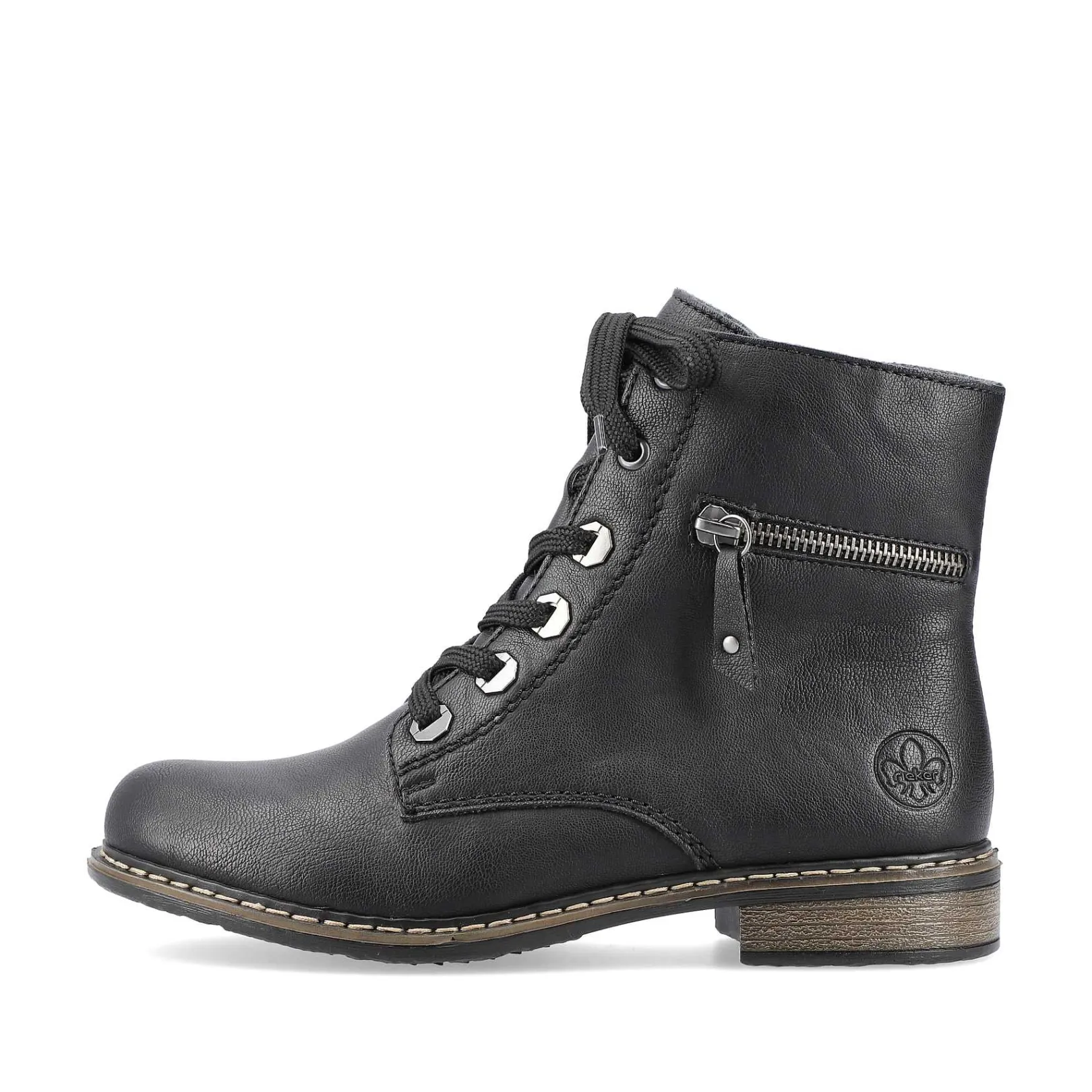 Best Women'S Biker Boots Jet Black Ladies Ankle Boots & Boots