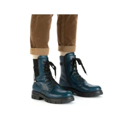Online Women'S Biker Boots Petrol-Black Ladies Ankle Boots & Boots