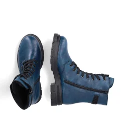 Online Women'S Biker Boots Petrol-Black Ladies Ankle Boots & Boots