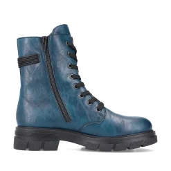 Online Women'S Biker Boots Petrol-Black Ladies Ankle Boots & Boots