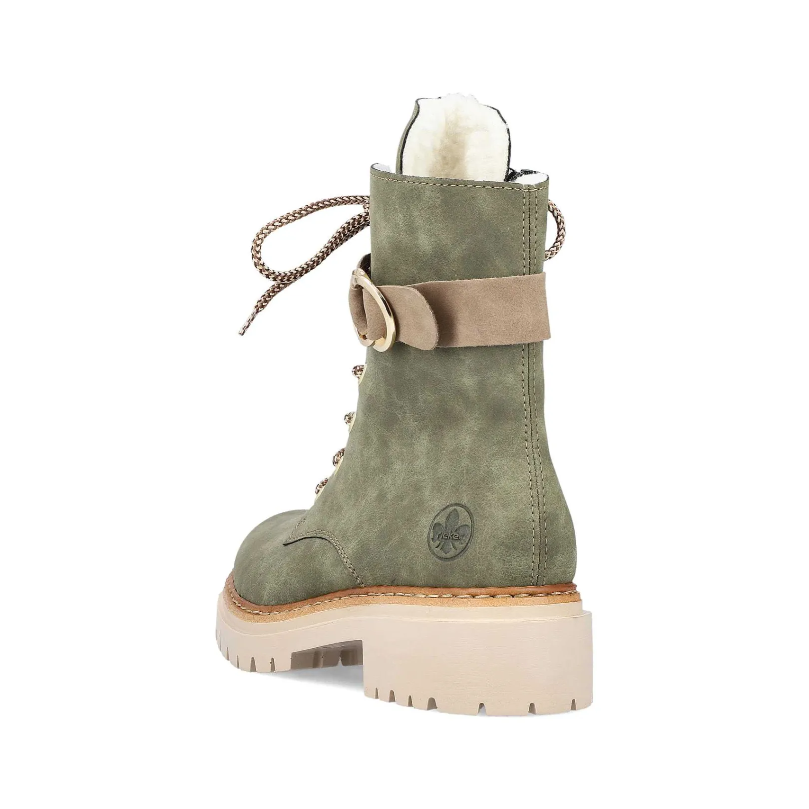 Women'S Biker Boots Leaf Green Ladies Ankle Boots & Boots