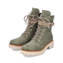 Women'S Biker Boots Leaf Green Ladies Ankle Boots & Boots
