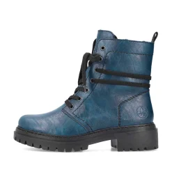 New Women'S Biker Boots Cyan Blue Ladies Ankle Boots & Boots