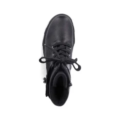 New Women'S Biker Boots Jet Black Ladies Ankle Boots & Boots
