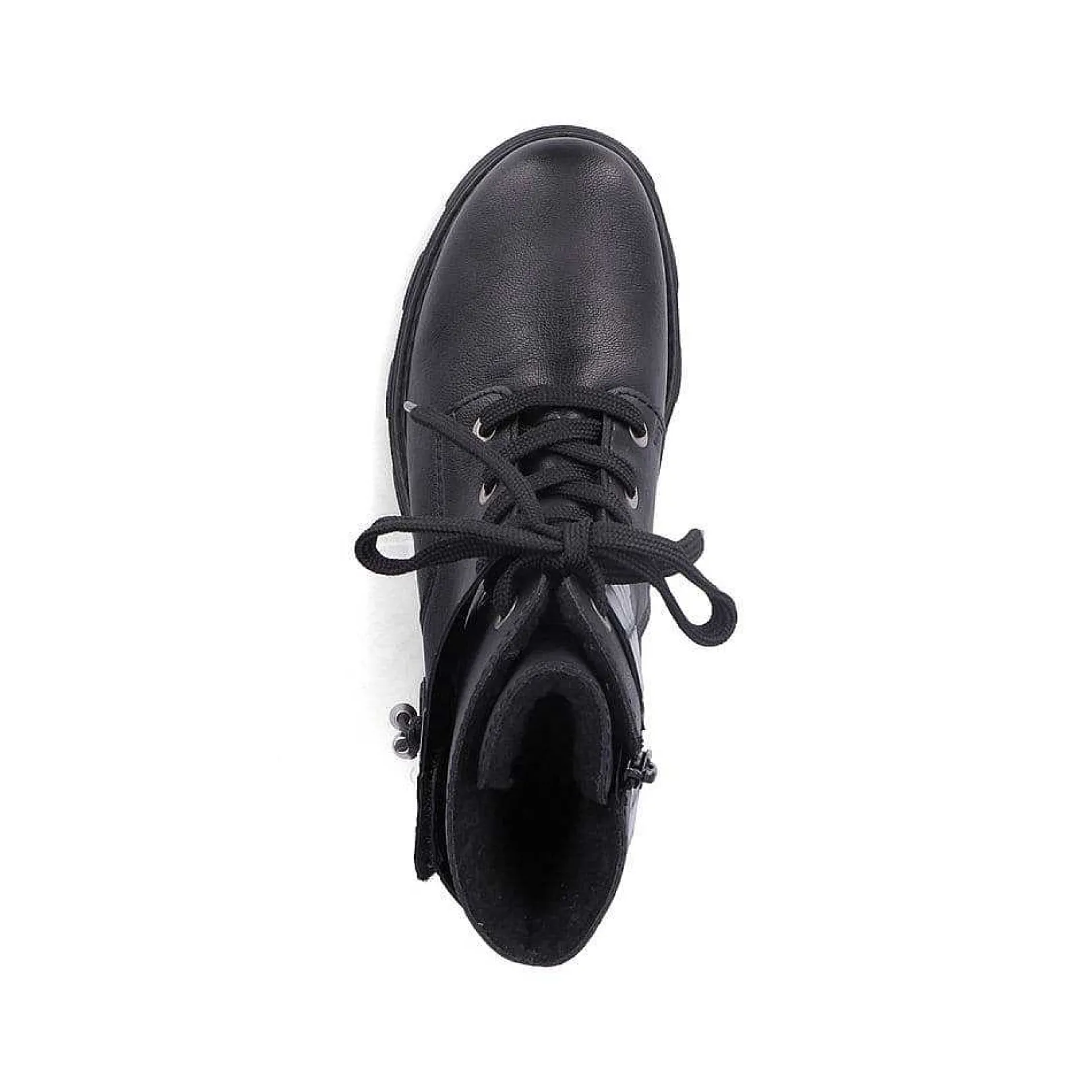 New Women'S Biker Boots Jet Black Ladies Ankle Boots & Boots