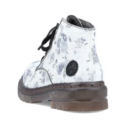 Hot Women'S Biker Boots Silver White Ladies Ankle Boots & Boots