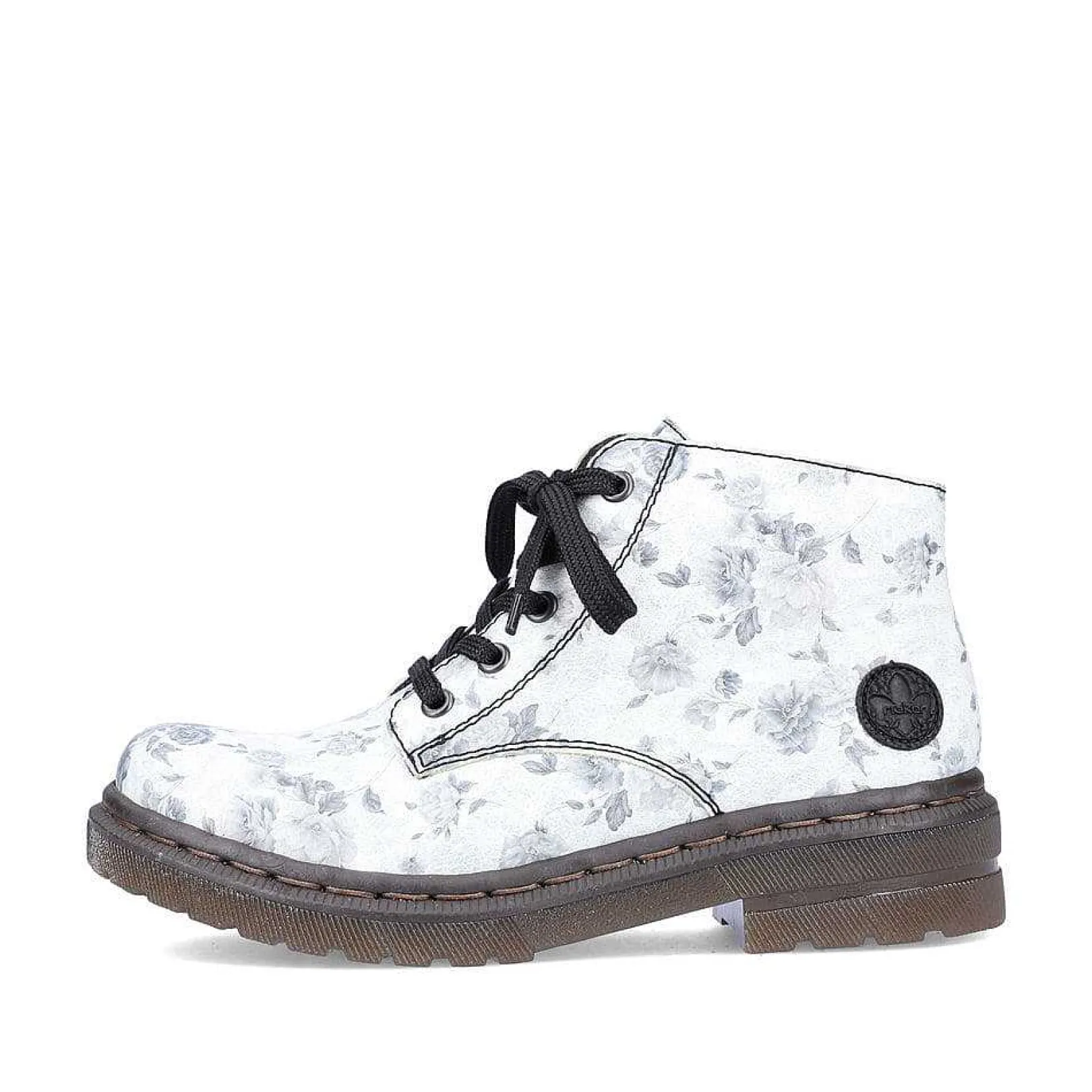 Hot Women'S Biker Boots Silver White Ladies Ankle Boots & Boots
