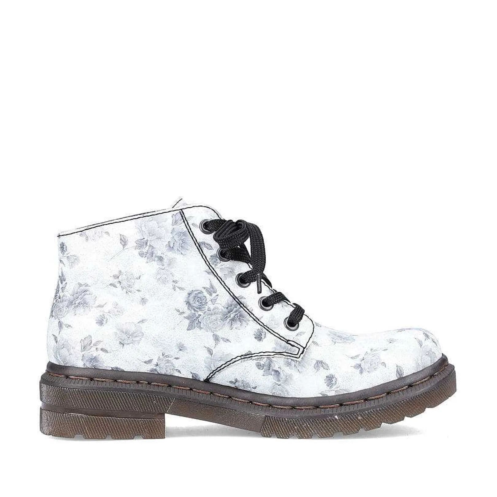 Hot Women'S Biker Boots Silver White Ladies Ankle Boots & Boots