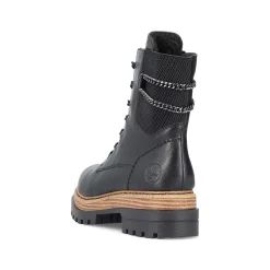 Women'S Biker Boots Asphalt Black Ladies Ankle Boots & Boots