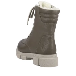 New Women'S Biker Boots Granite Gray Ladies Ankle Boots & Boots