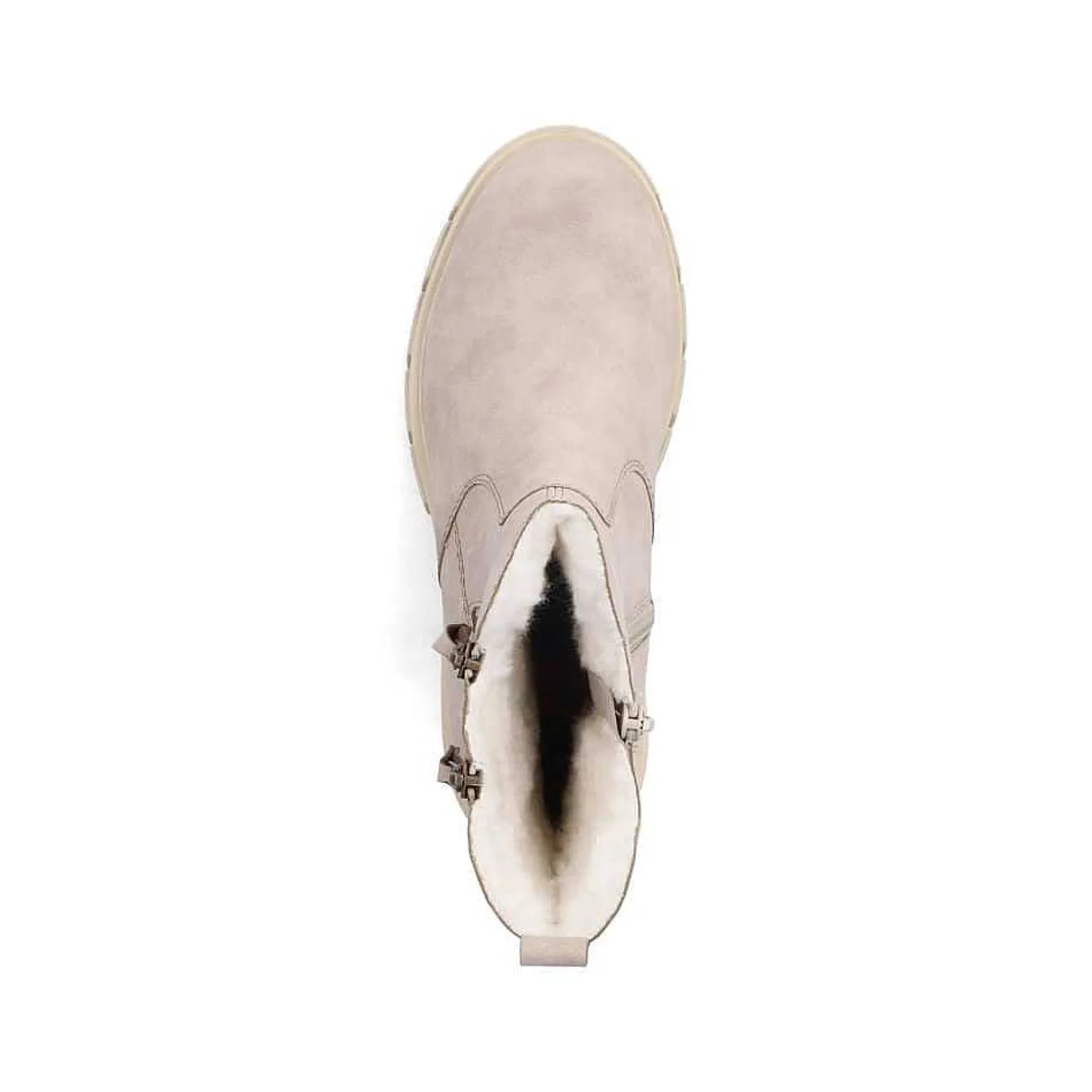 Discount Women'S Biker Boots Sand Beige Ladies Ankle Boots & Boots
